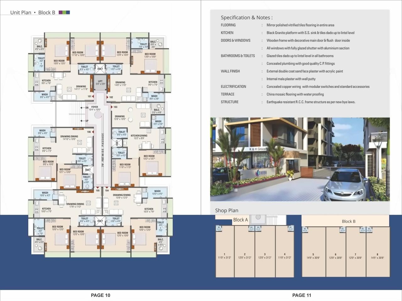 Layout of real estate project Shubh Enclave located at City, Ahmedabad, Gujarat