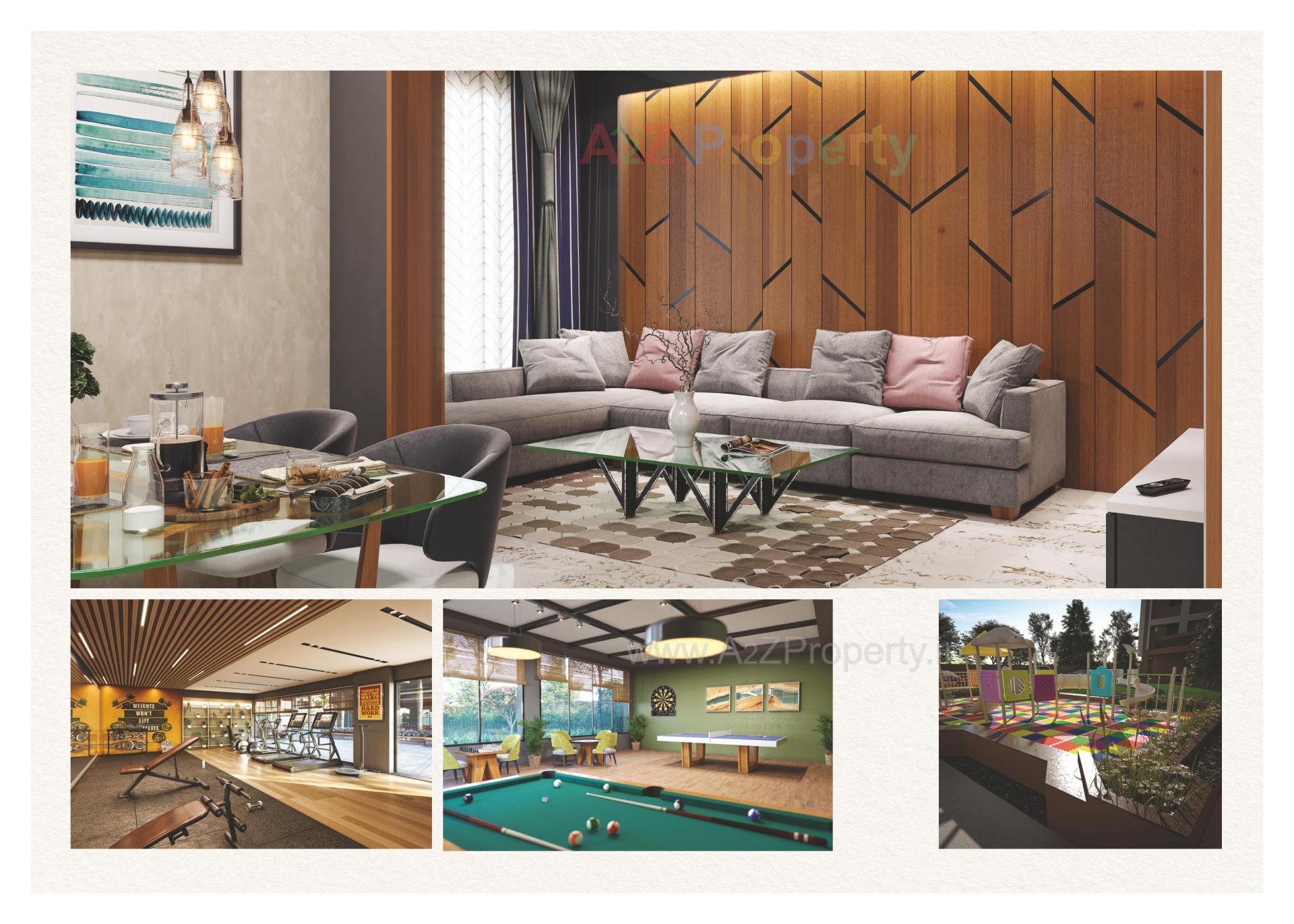 3D Elevation of real estate project Shubh Green located at Tragad, Ahmedabad, Gujarat