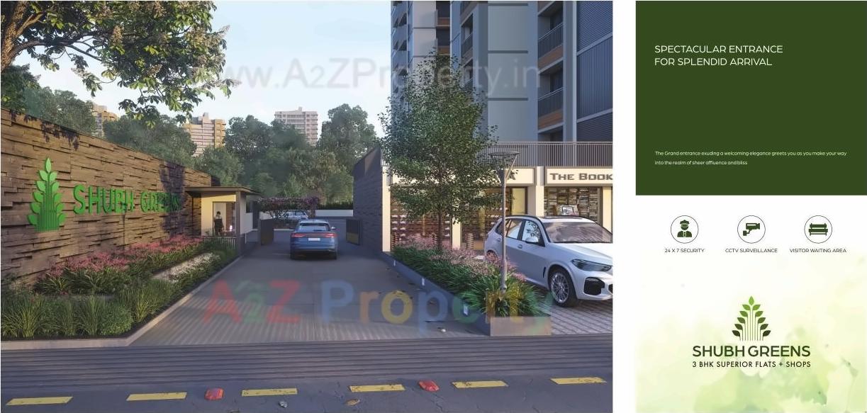 3D Elevation of real estate project Shubh Greens located at Ahmedabad, Ahmedabad, Gujarat