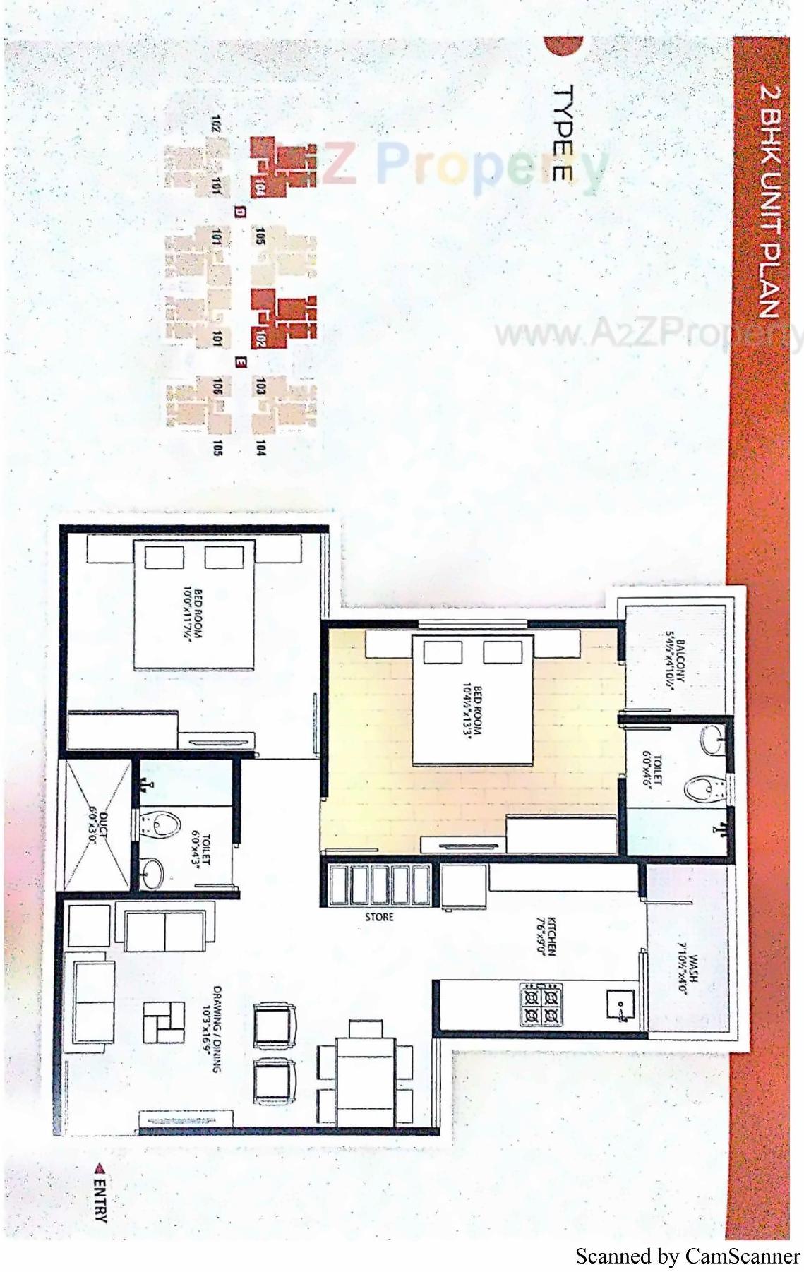 Layout of real estate project Shubh Jivan located at Vastral, Ahmedabad, Gujarat