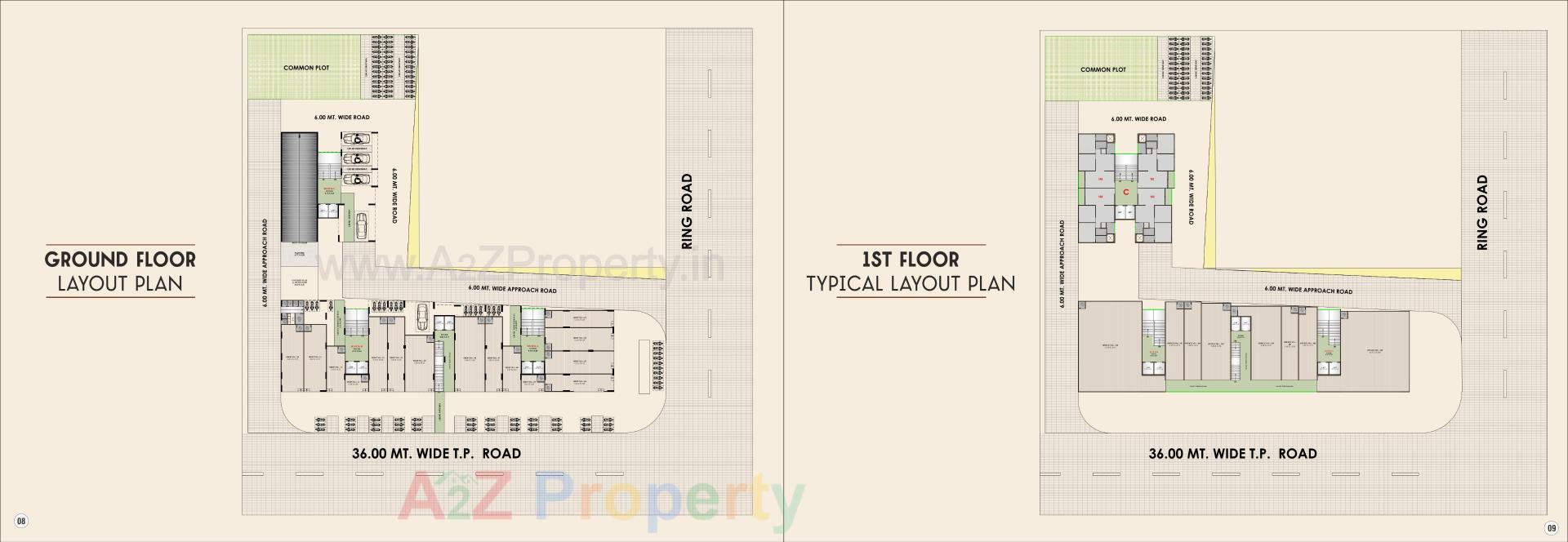 Layout of real estate project Shubh Labh Heights located at Bilasiya, Ahmedabad, Gujarat