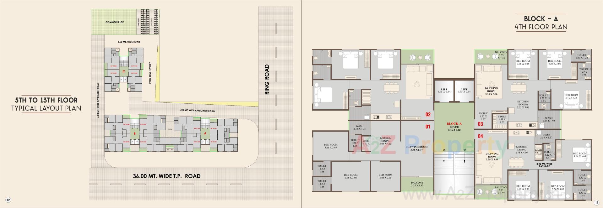 Layout of real estate project Shubh Labh Heights located at Bilasiya, Ahmedabad, Gujarat