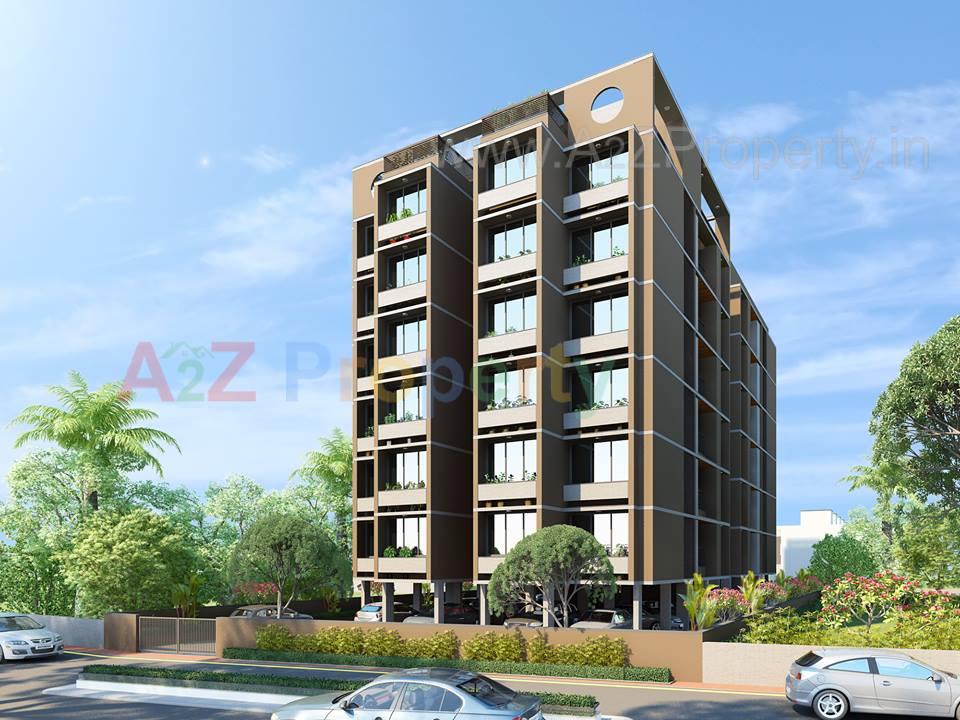 3D Elevation of real estate project Shubh Meritta located at Bopal, Ahmedabad, Gujarat