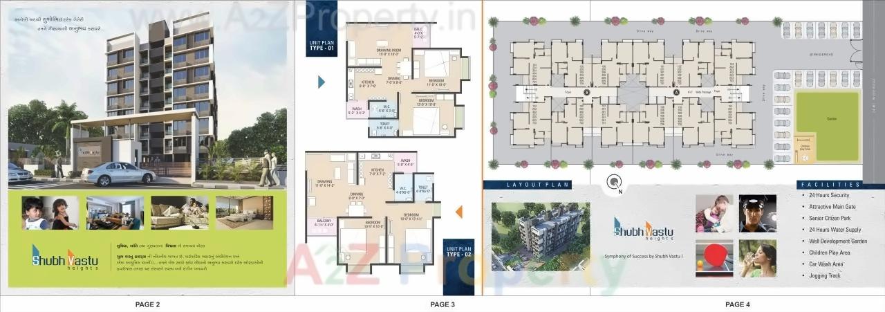Layout of real estate project Shubh Vastu Heights located at Chenpur, Ahmedabad, Gujarat