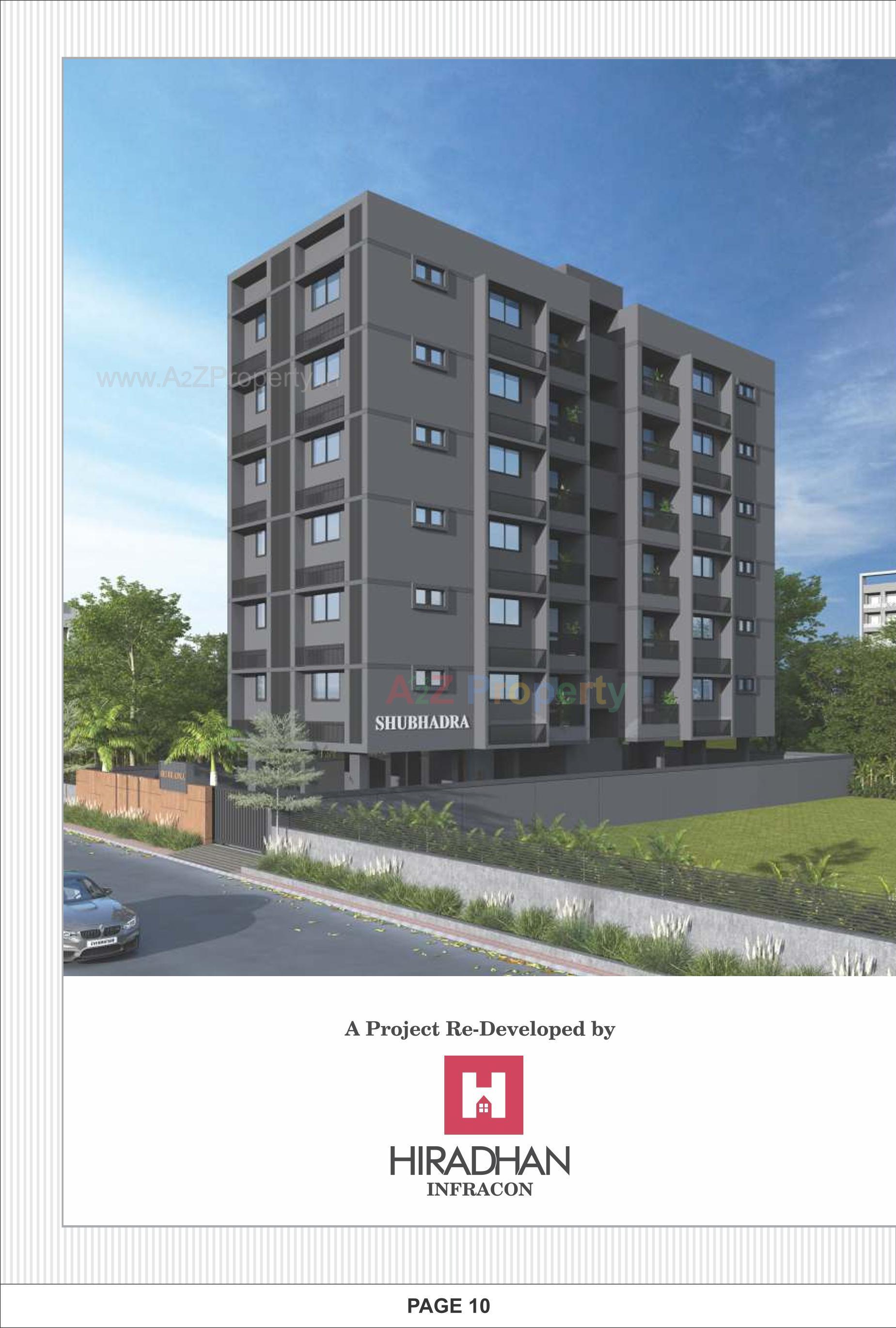 3D Elevation of real estate project Shubhadra Flats located at Paldi, Ahmedabad, Gujarat