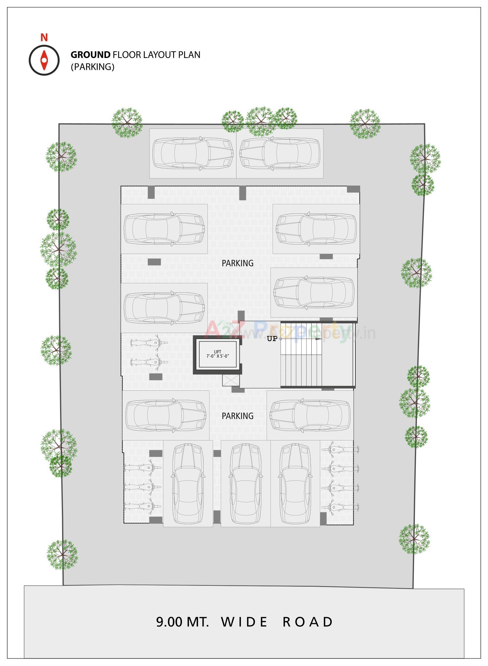 Layout of real estate project Shubhalay located at Manipur, Ahmedabad, Gujarat