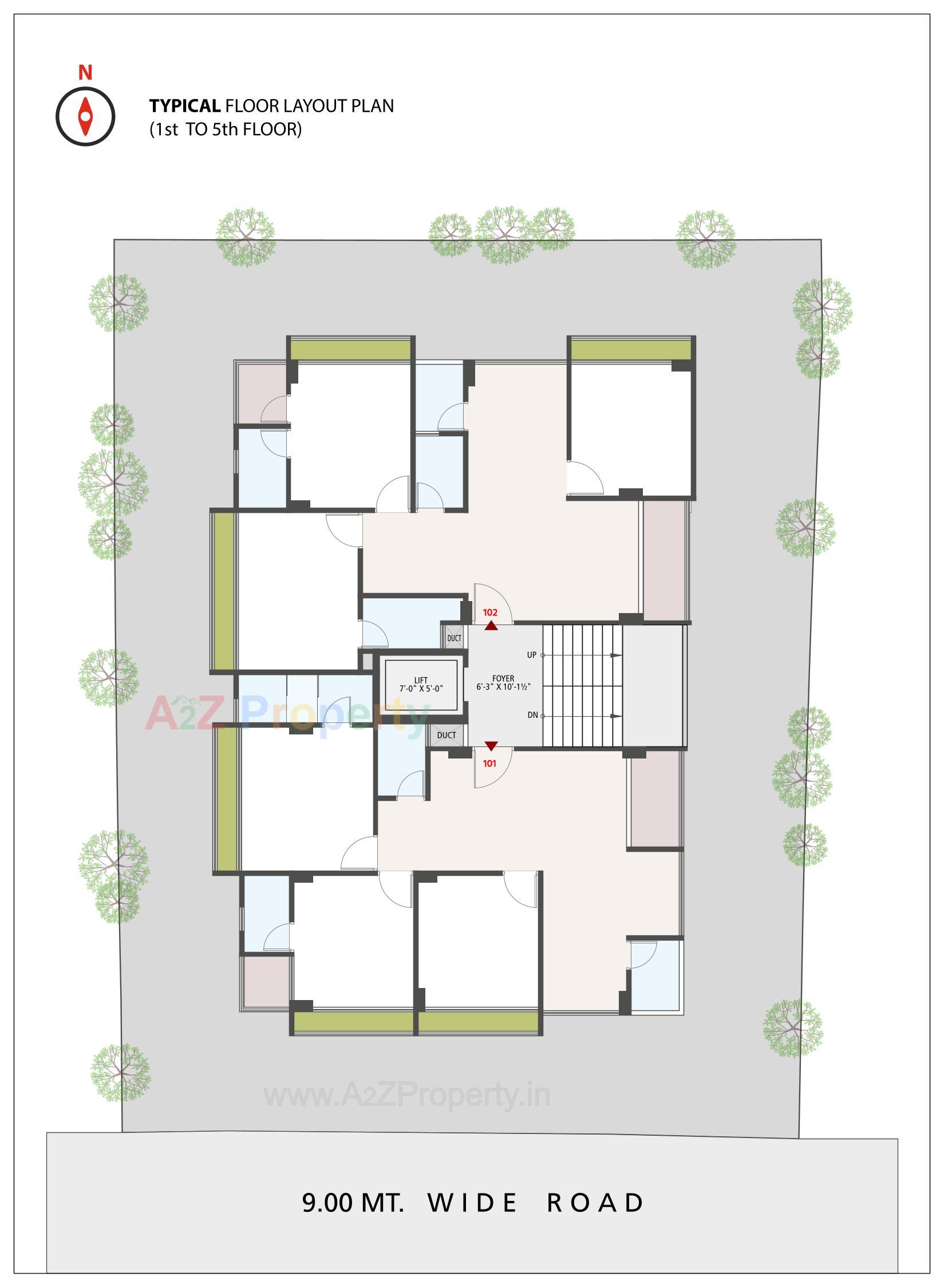 Layout of real estate project Shubhalay located at Manipur, Ahmedabad, Gujarat