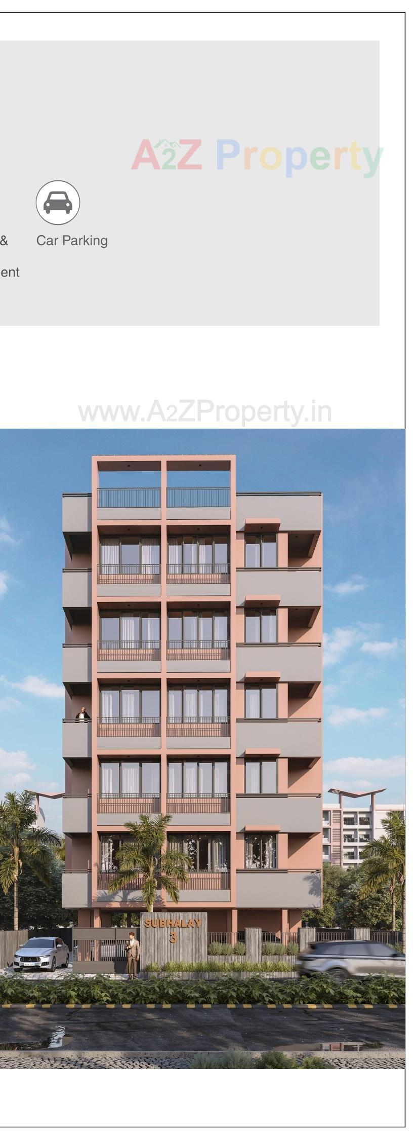 3D Elevation of real estate project Shubhalay located at Manipur, Ahmedabad, Gujarat