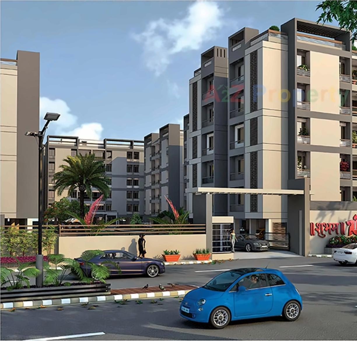 3D Elevation of real estate project Shubham located at Sanand, Ahmedabad, Gujarat