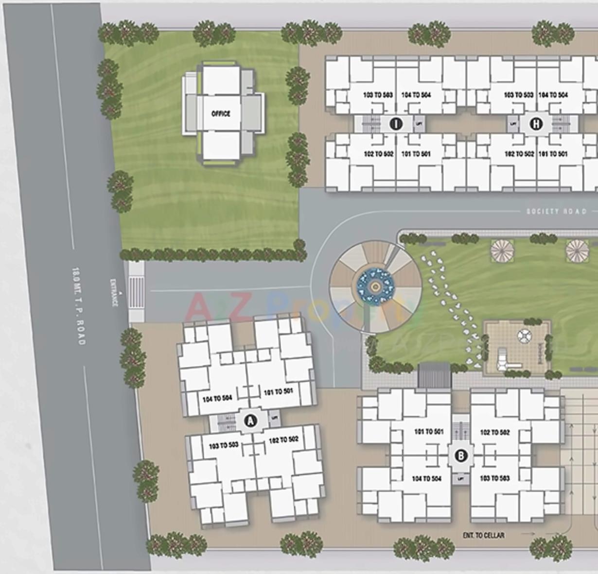 Layout of real estate project Shubham located at Sanand, Ahmedabad, Gujarat