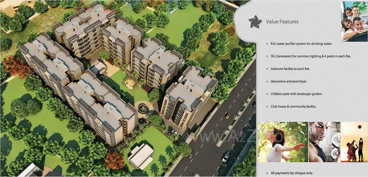 3D Elevation of real estate project Shubham located at Sanand, Ahmedabad, Gujarat