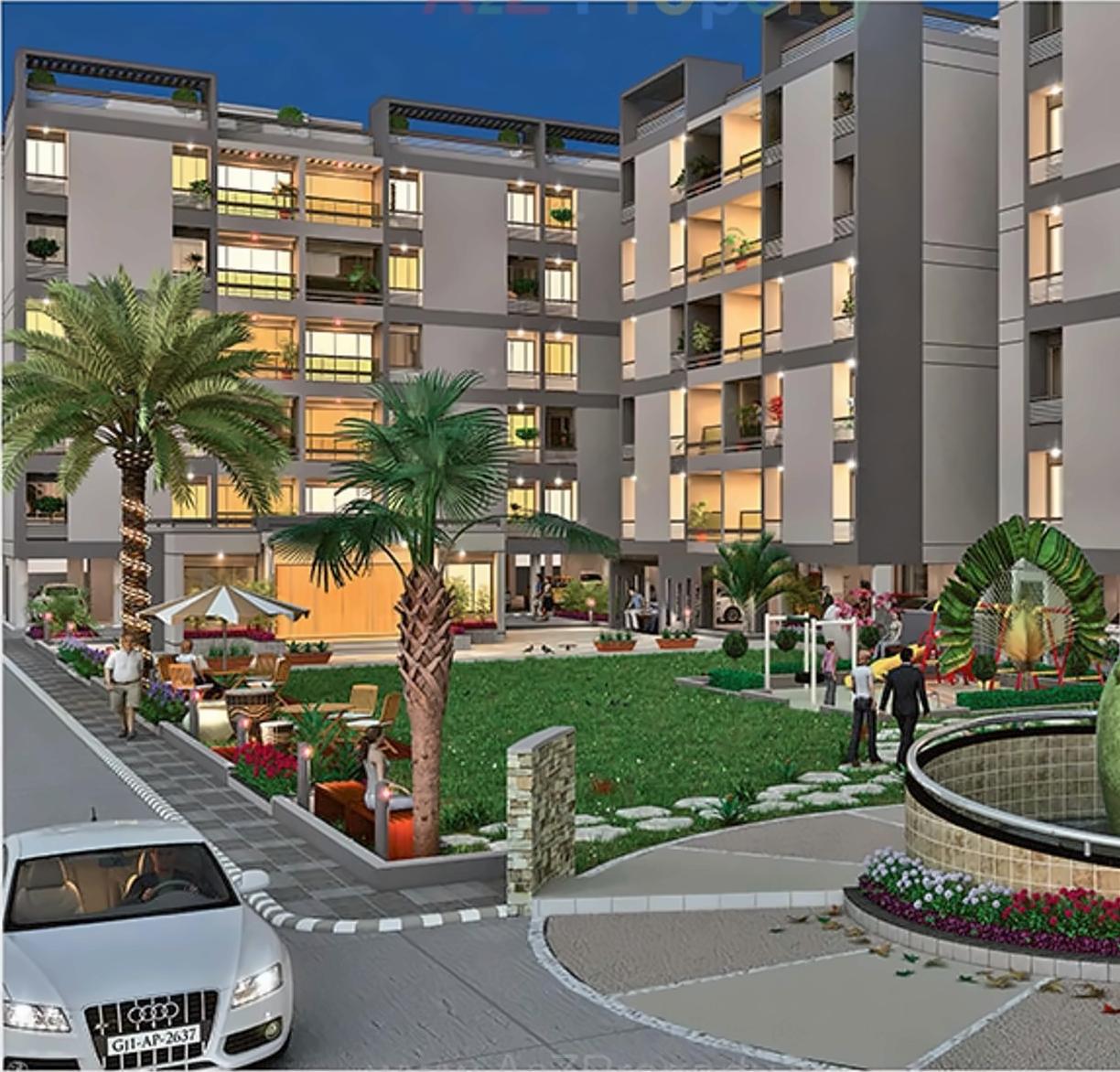 3D Elevation of real estate project Shubham located at Sanand, Ahmedabad, Gujarat