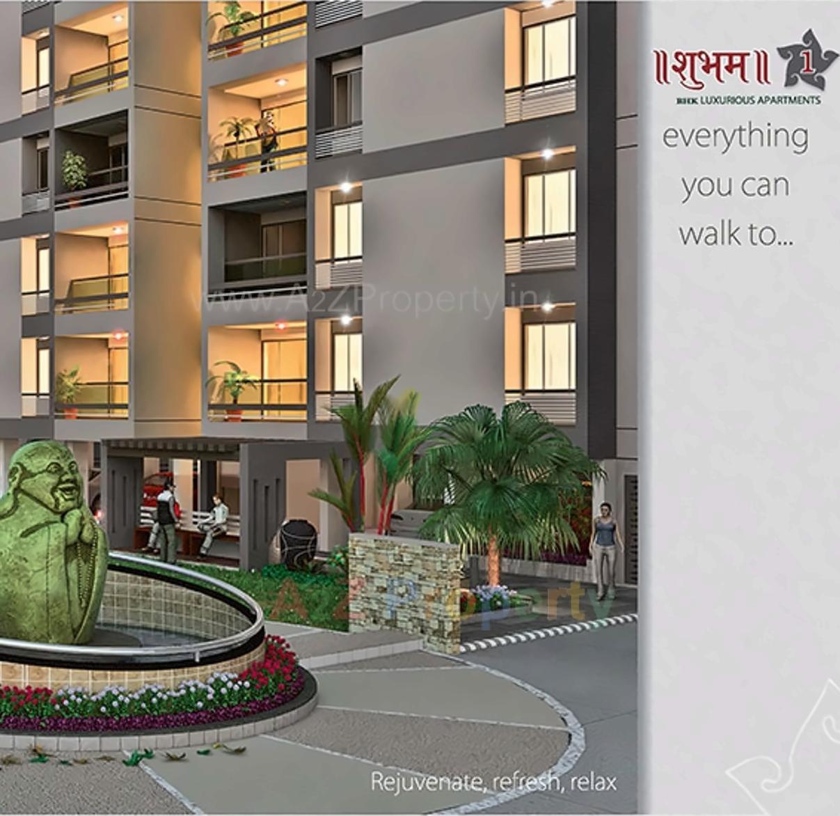 3D Elevation of real estate project Shubham located at Sanand, Ahmedabad, Gujarat