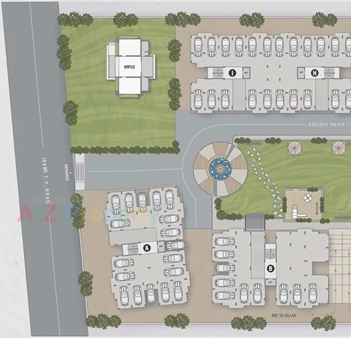 Layout of real estate project Shubham located at Sanand, Ahmedabad, Gujarat