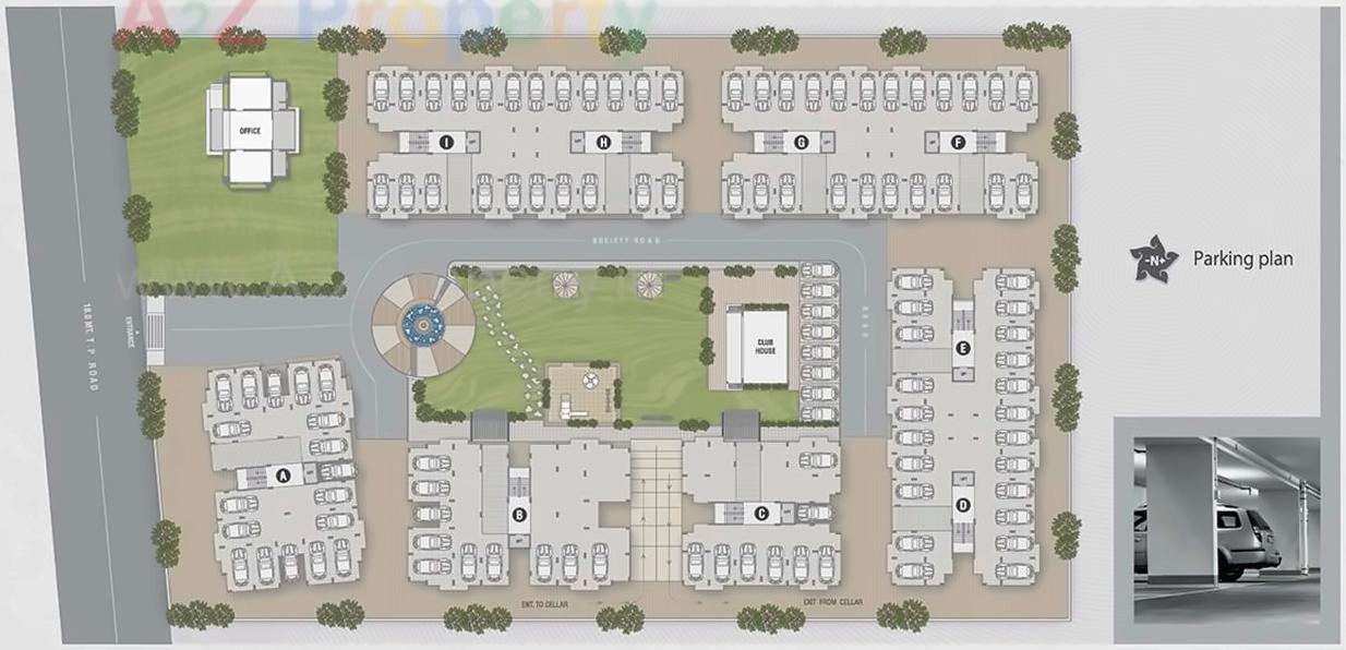 Layout of real estate project Shubham located at Sanand, Ahmedabad, Gujarat