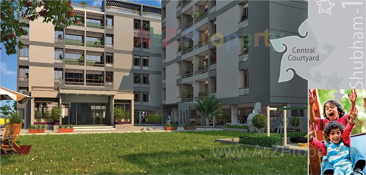 3D Elevation of real estate project Shubham located at Sanand, Ahmedabad, Gujarat