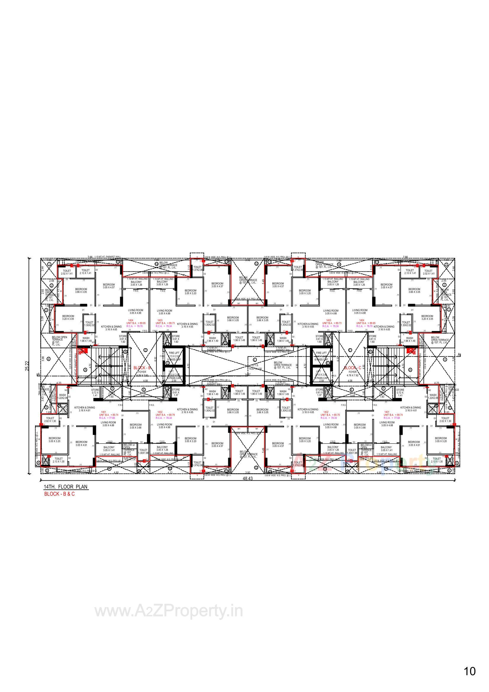 Layout of real estate project Shubham Anthem located at Shela, Ahmedabad, Gujarat
