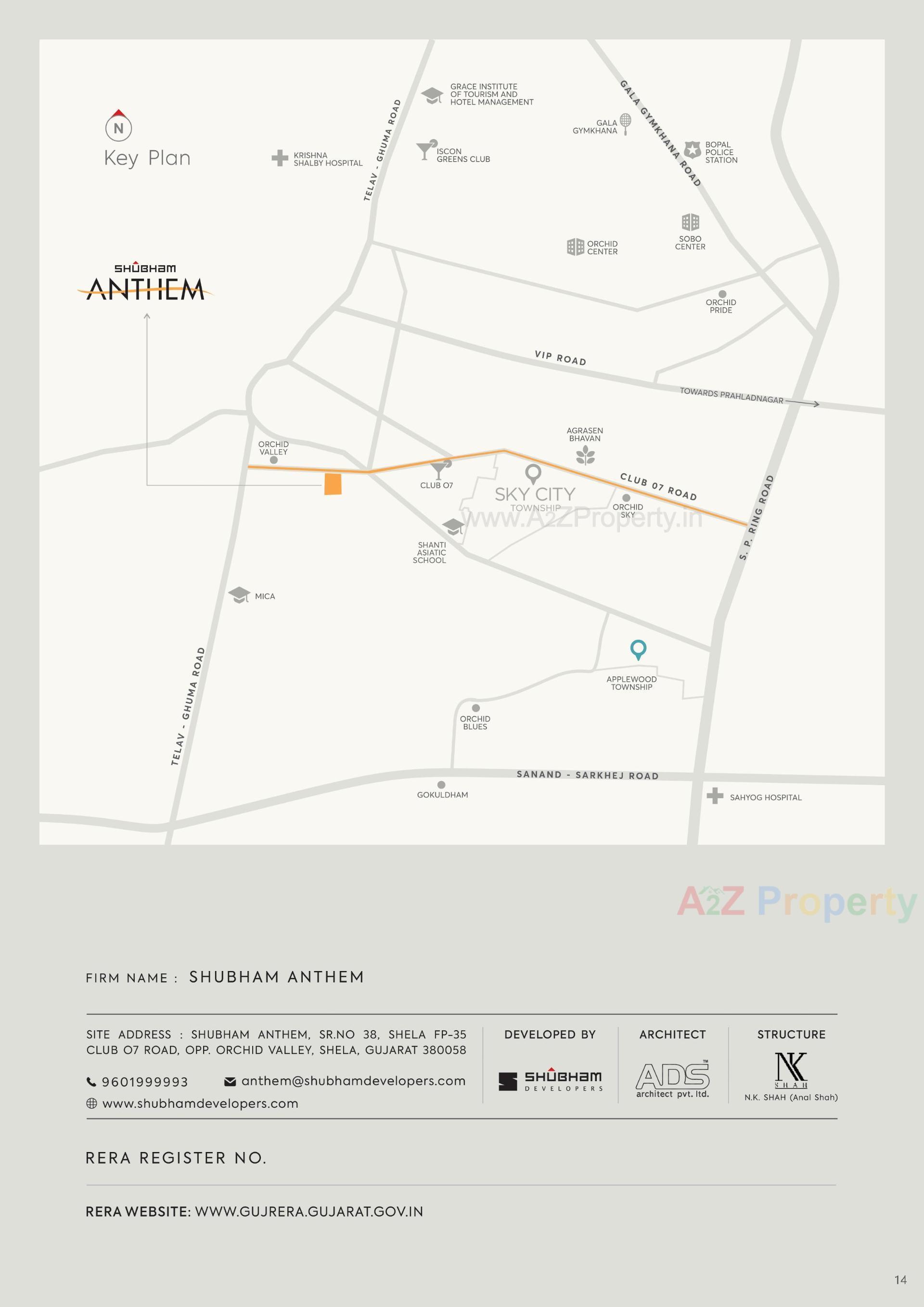  of real estate project Shubham Anthem located at Shela, Ahmedabad, Gujarat