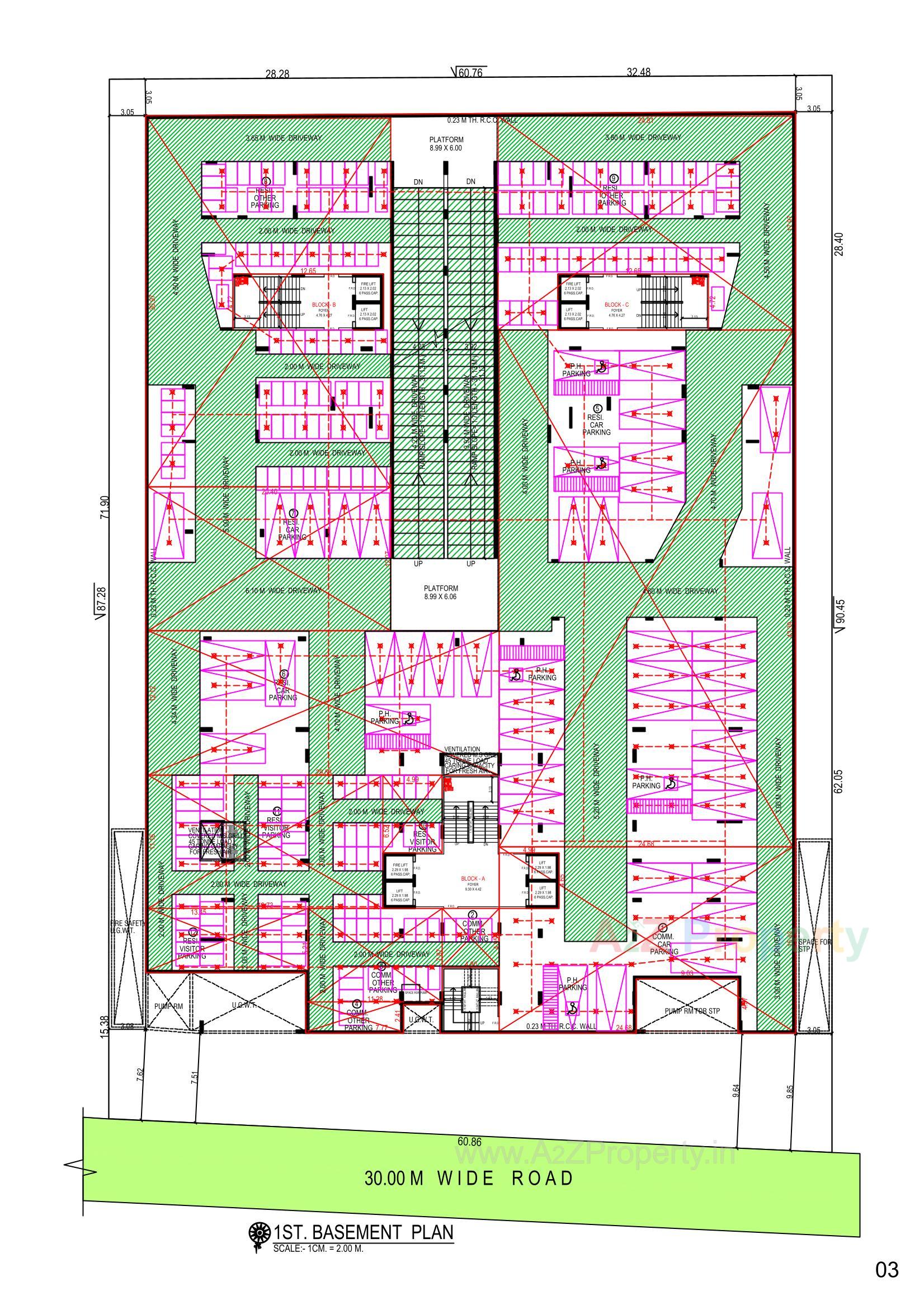 Layout of real estate project Shubham Anthem located at Shela, Ahmedabad, Gujarat