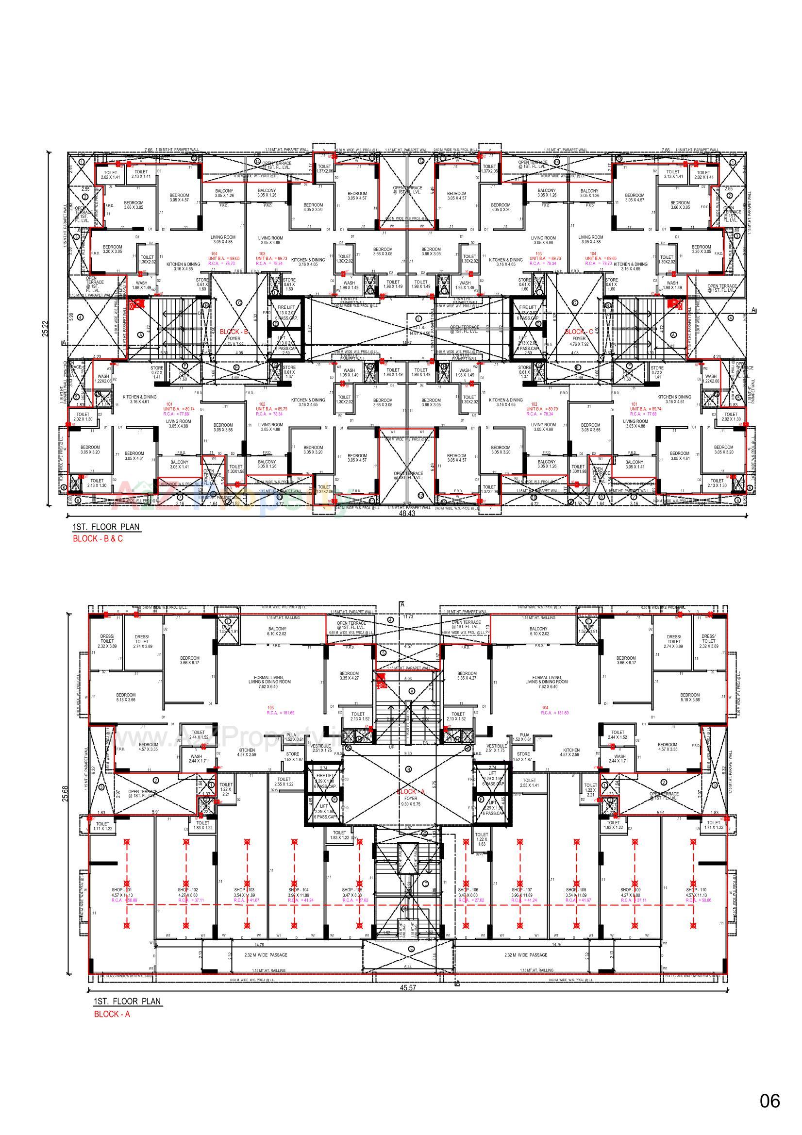 Layout of real estate project Shubham Anthem located at Shela, Ahmedabad, Gujarat