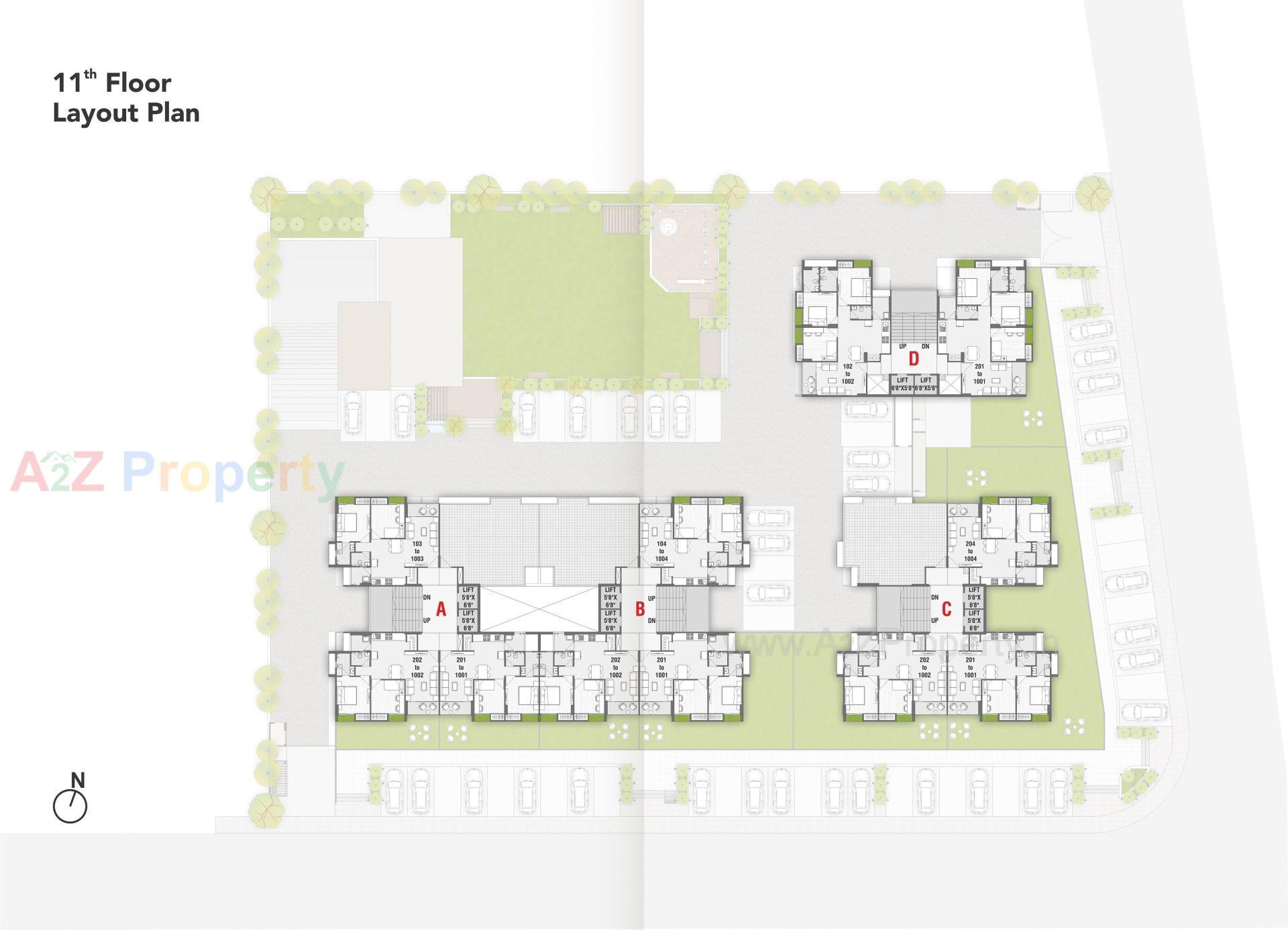 Layout of real estate project Shubham Elite located at Ahmedabad, Ahmedabad, Gujarat