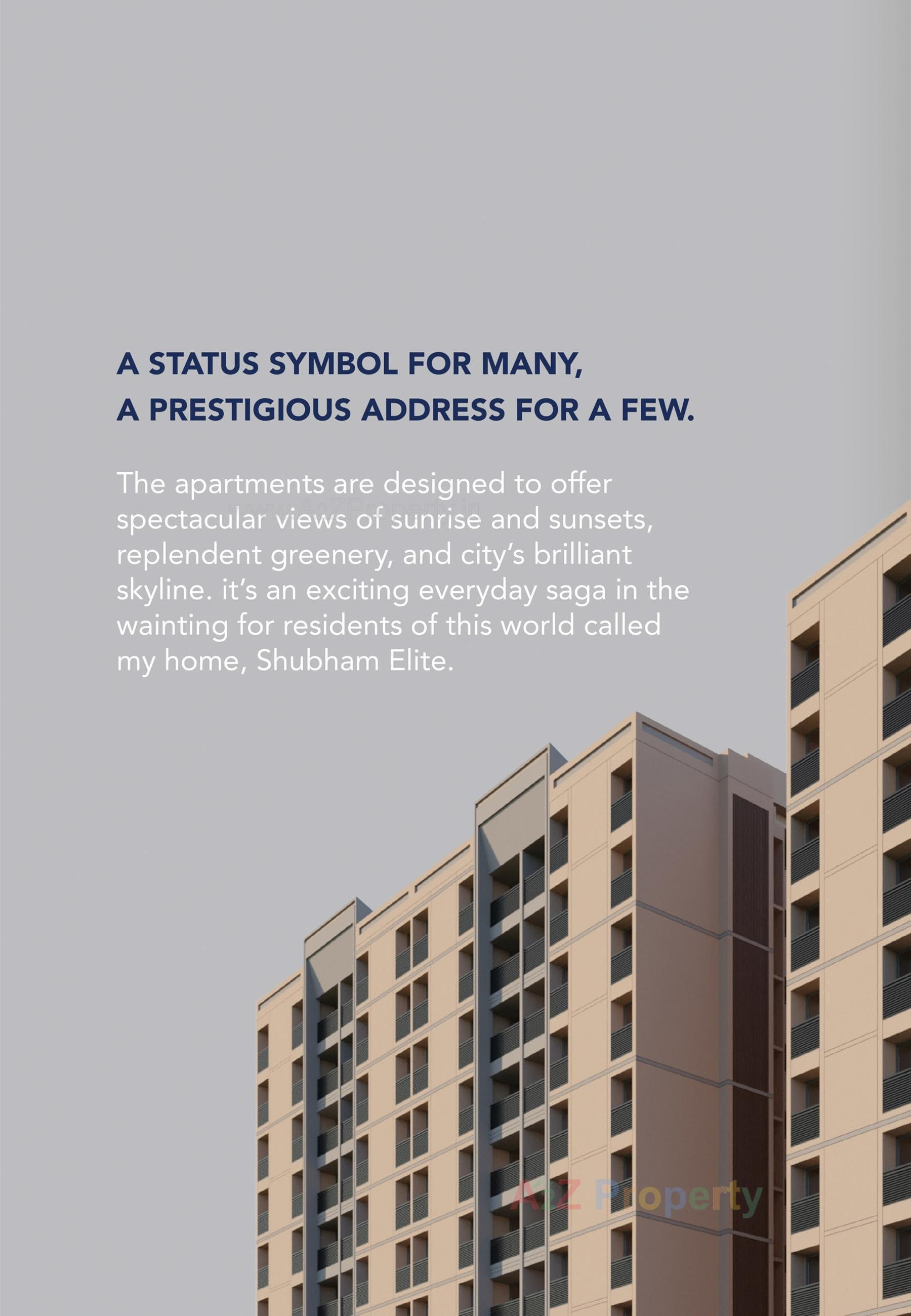 3D Elevation of real estate project Shubham Elite located at Ahmedabad, Ahmedabad, Gujarat