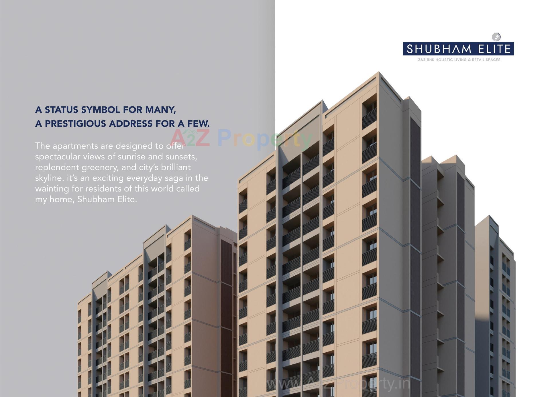 3D Elevation of real estate project Shubham Elite located at Ahmedabad, Ahmedabad, Gujarat
