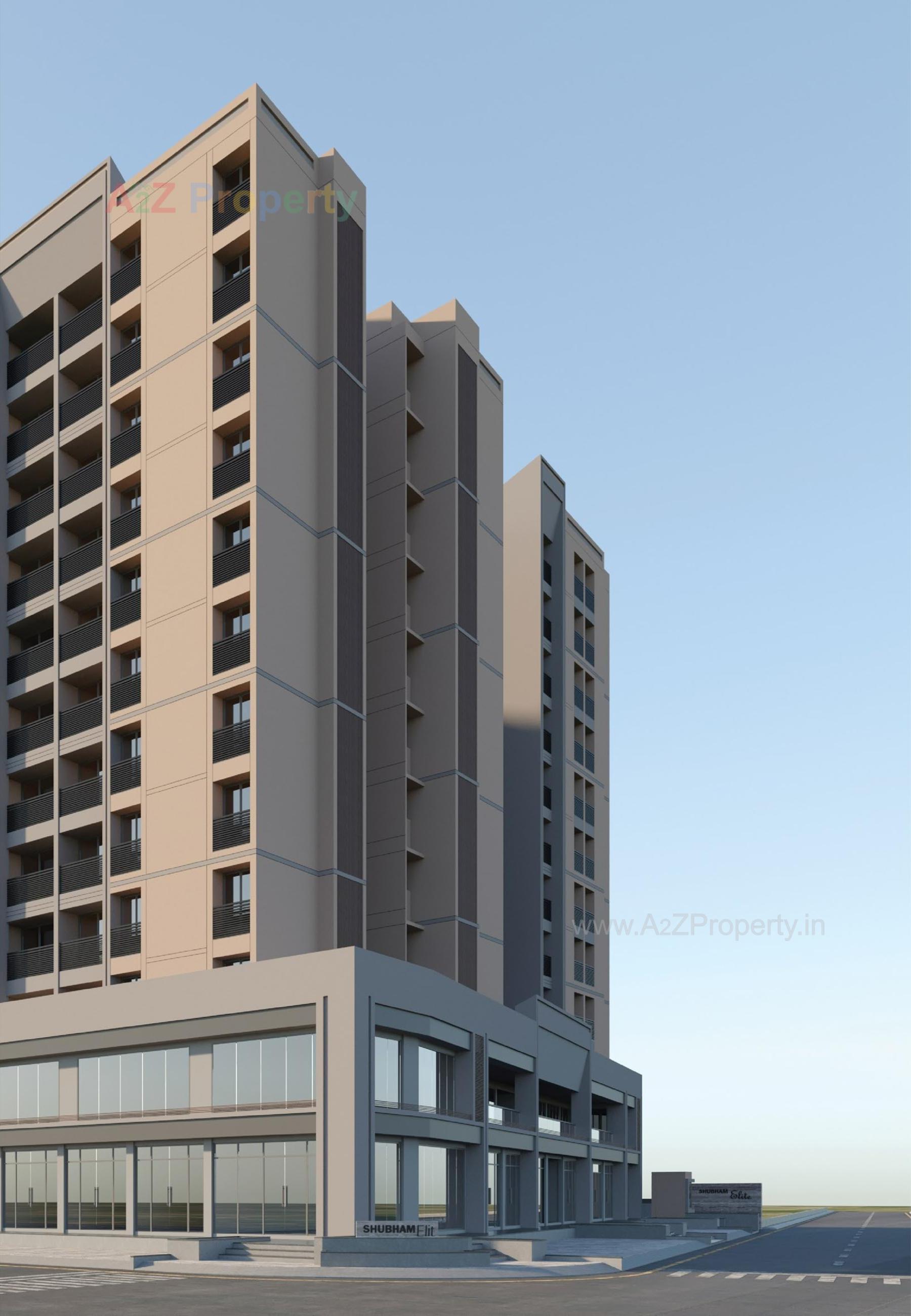 3D Elevation of real estate project Shubham Elite located at Ahmedabad, Ahmedabad, Gujarat