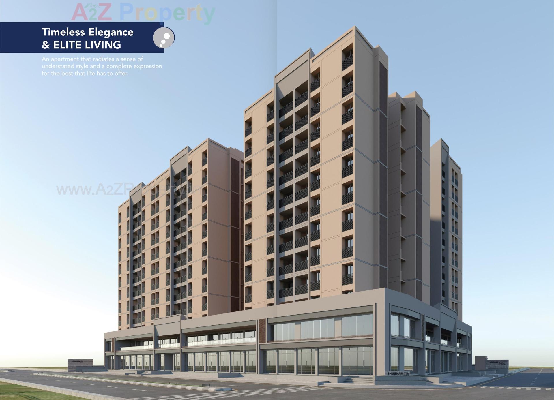 3D Elevation of real estate project Shubham Elite located at Ahmedabad, Ahmedabad, Gujarat
