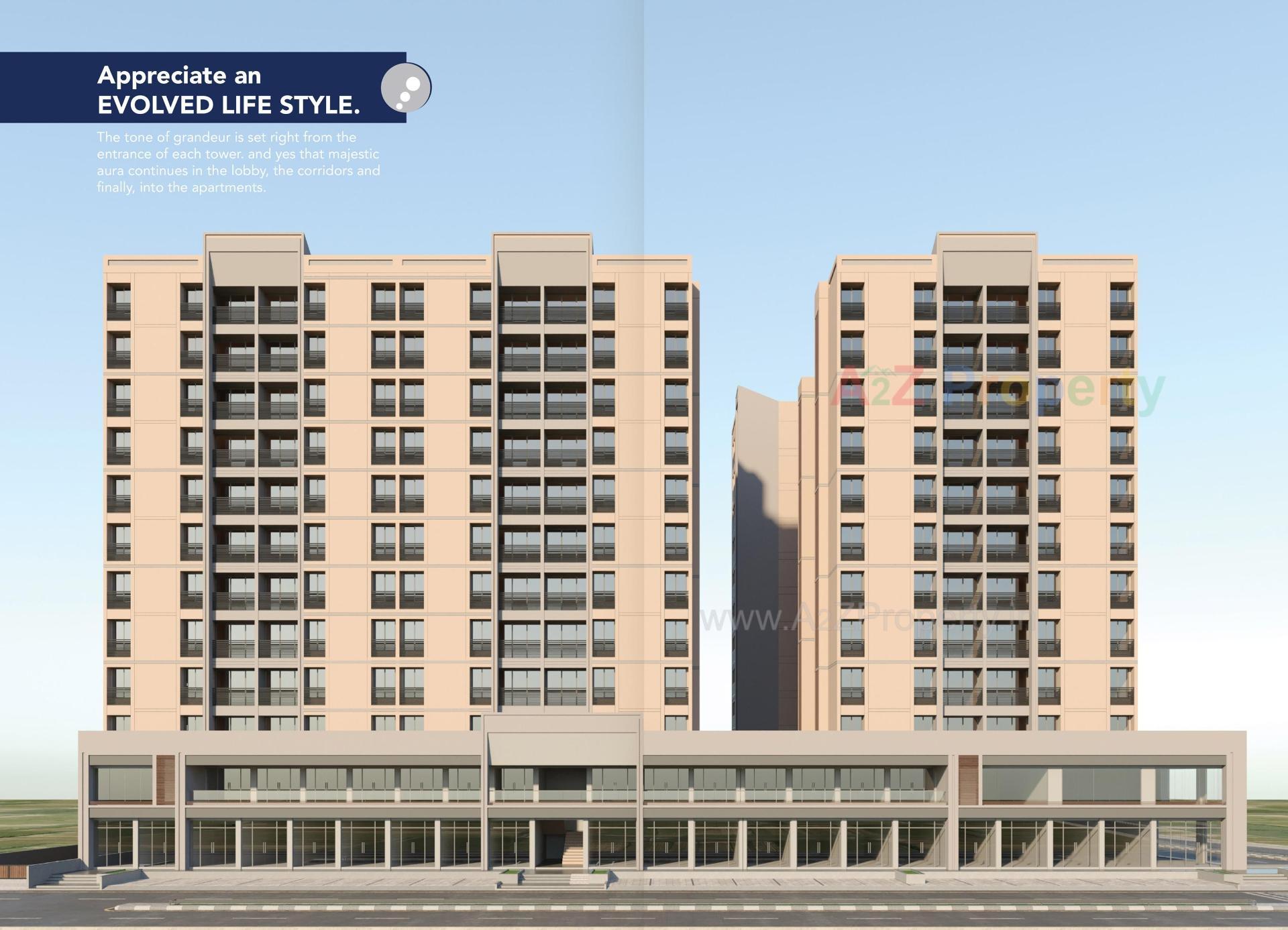 3D Elevation of real estate project Shubham Elite located at Ahmedabad, Ahmedabad, Gujarat