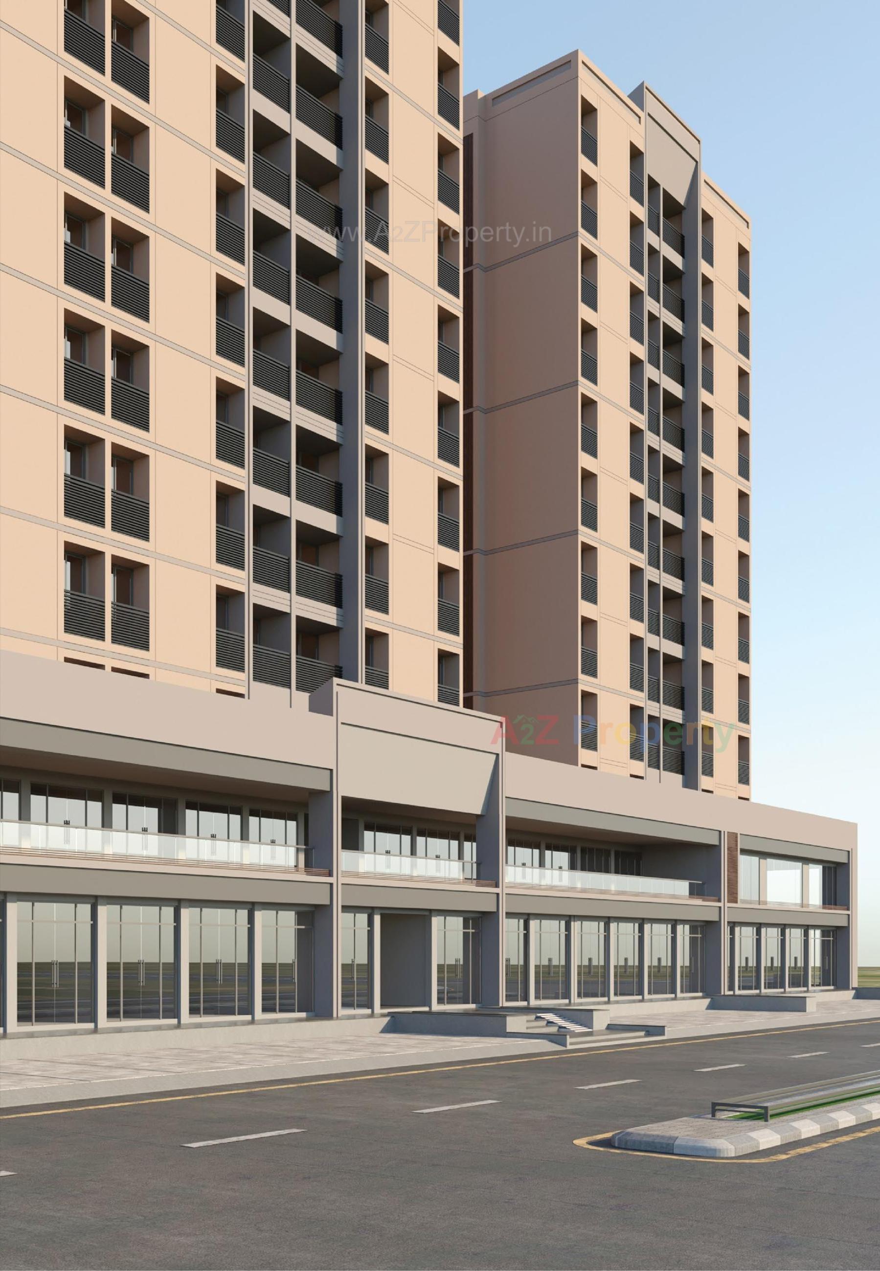 3D Elevation of real estate project Shubham Elite located at Ahmedabad, Ahmedabad, Gujarat