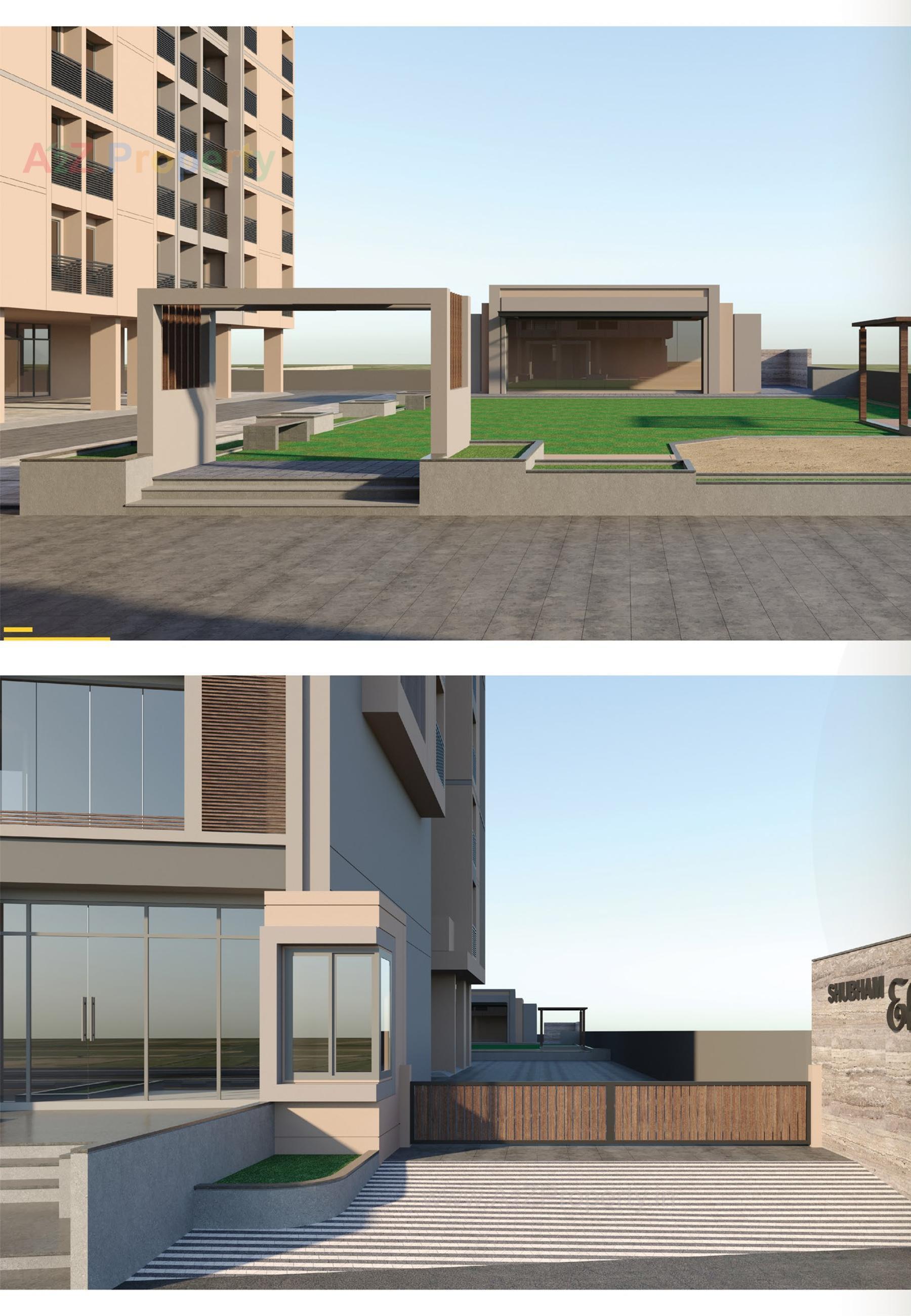 3D Elevation of real estate project Shubham Elite located at Ahmedabad, Ahmedabad, Gujarat