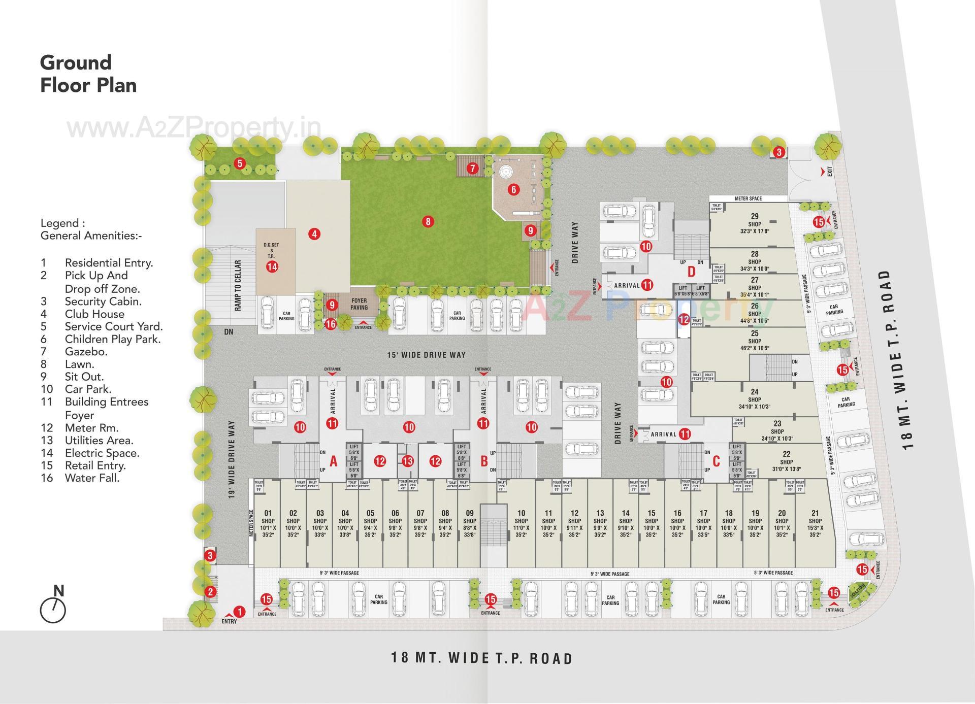 Layout of real estate project Shubham Elite located at Ahmedabad, Ahmedabad, Gujarat
