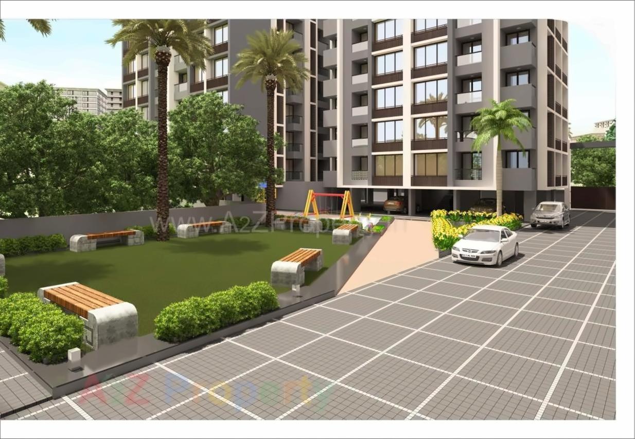 3D Elevation of real estate project Shubham Flora located at Saijpur, Ahmedabad, Gujarat