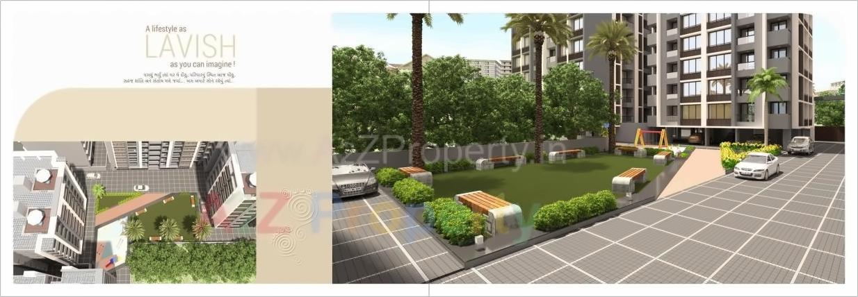 3D Elevation of real estate project Shubham Flora located at Saijpur, Ahmedabad, Gujarat