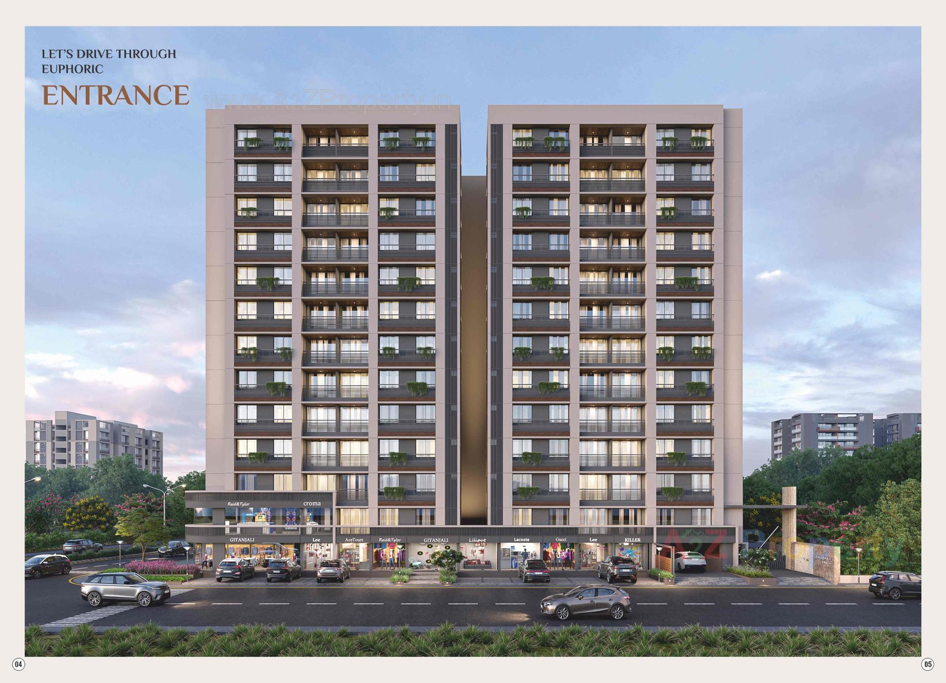 3D Elevation of real estate project Shubham Greens located at Chiloda[naroda], Ahmedabad, Gujarat