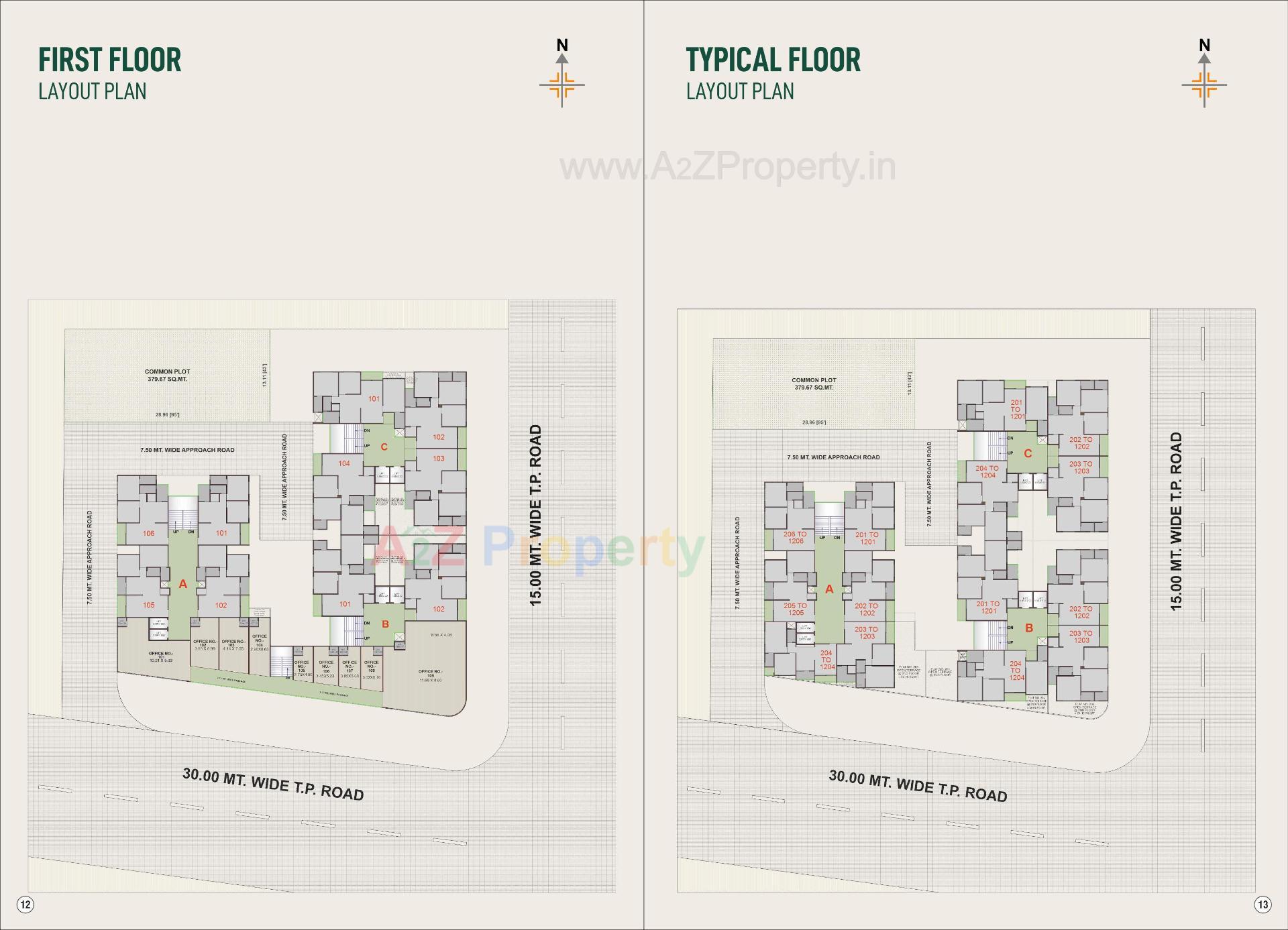 Layout of real estate project Shubham Greens located at Chiloda[naroda], Ahmedabad, Gujarat