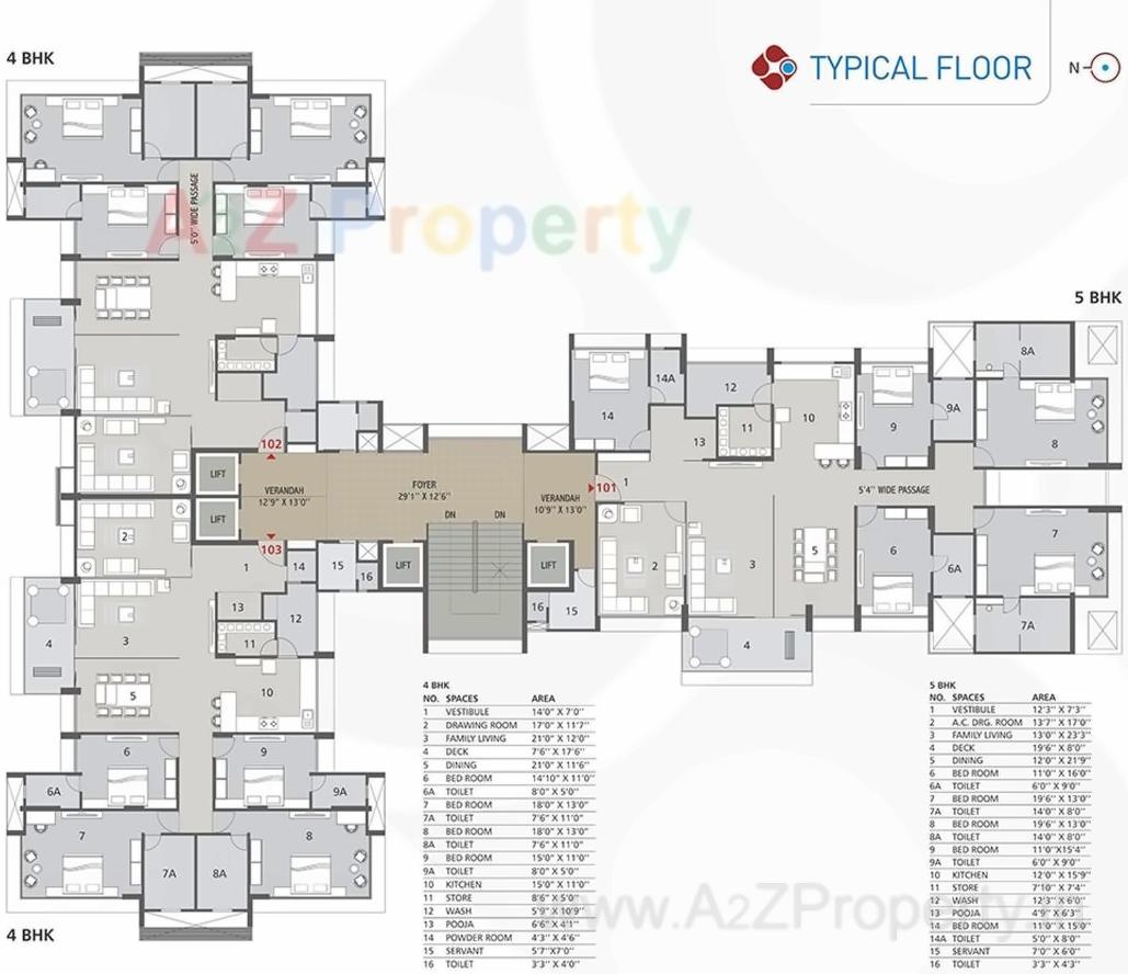 Layout of real estate project Shubham Skyz located at Bodakdev, Ahmedabad, Gujarat