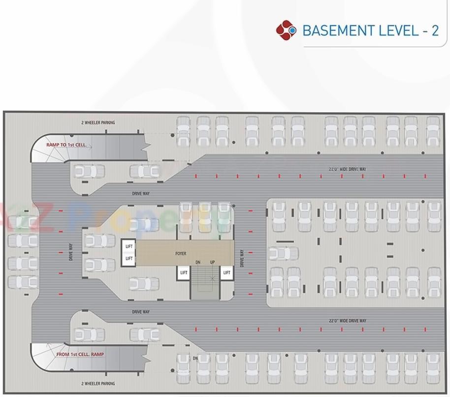 Layout of real estate project Shubham Skyz located at Bodakdev, Ahmedabad, Gujarat