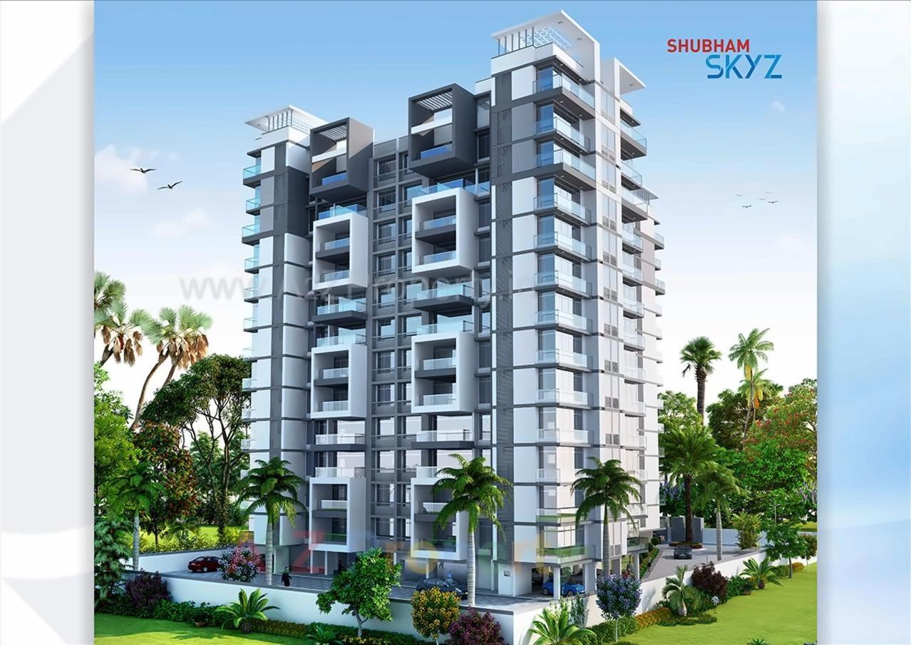3D Elevation of real estate project Shubham Skyz located at Bodakdev, Ahmedabad, Gujarat