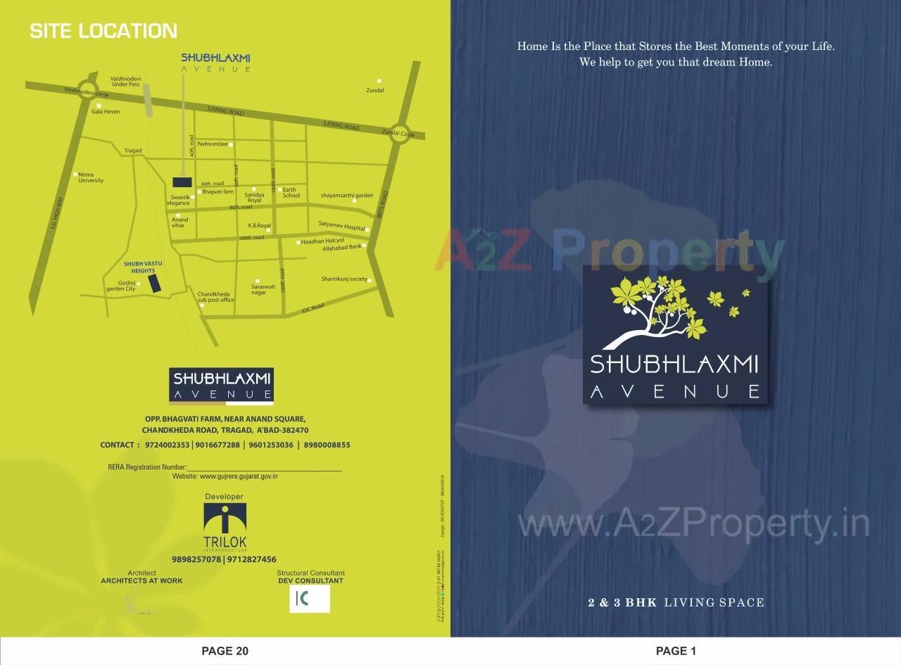  of real estate project Shubhlaxmi Avenue located at Tragad, Ahmedabad, Gujarat