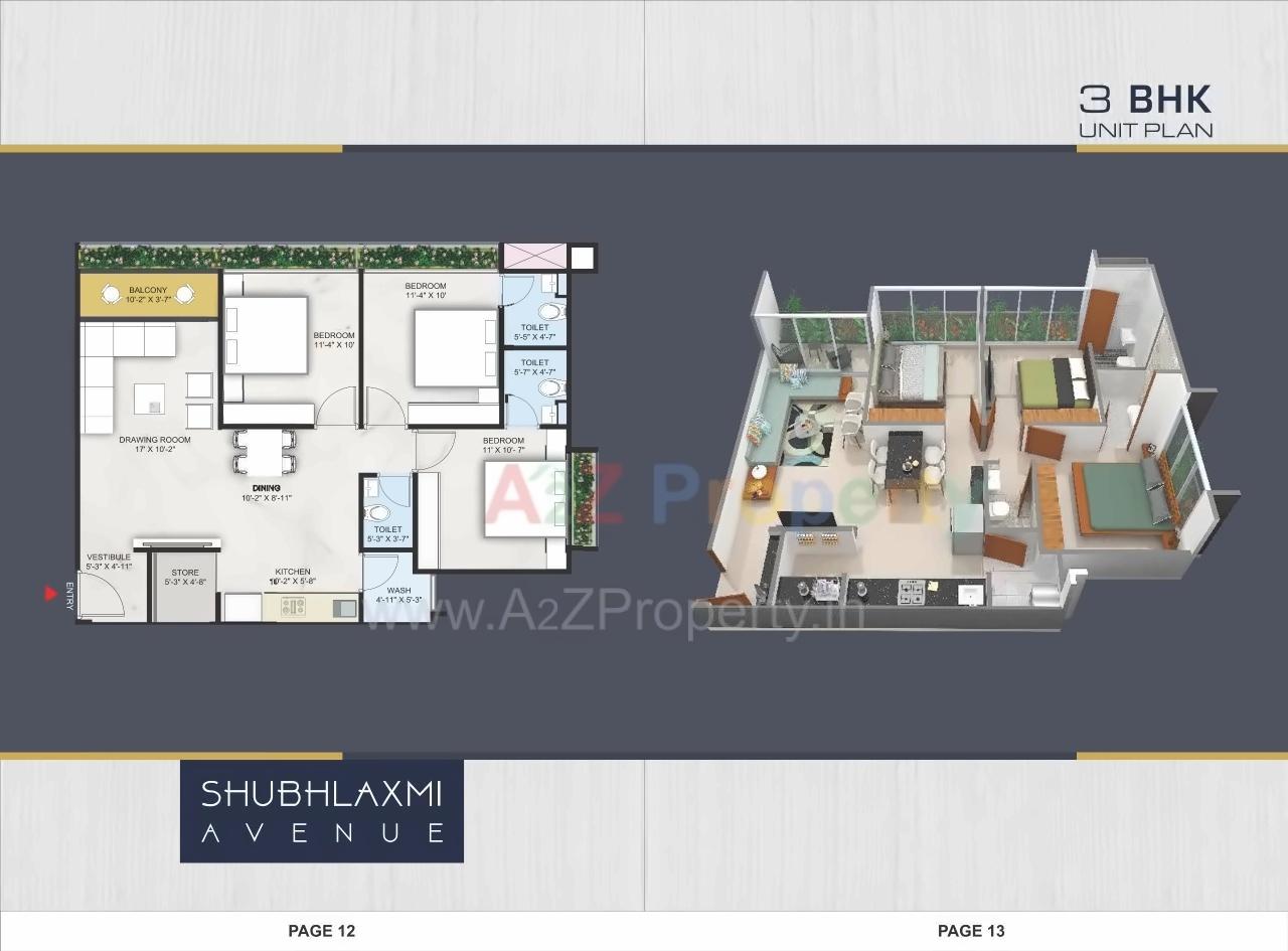 Layout of real estate project Shubhlaxmi Avenue located at Tragad, Ahmedabad, Gujarat
