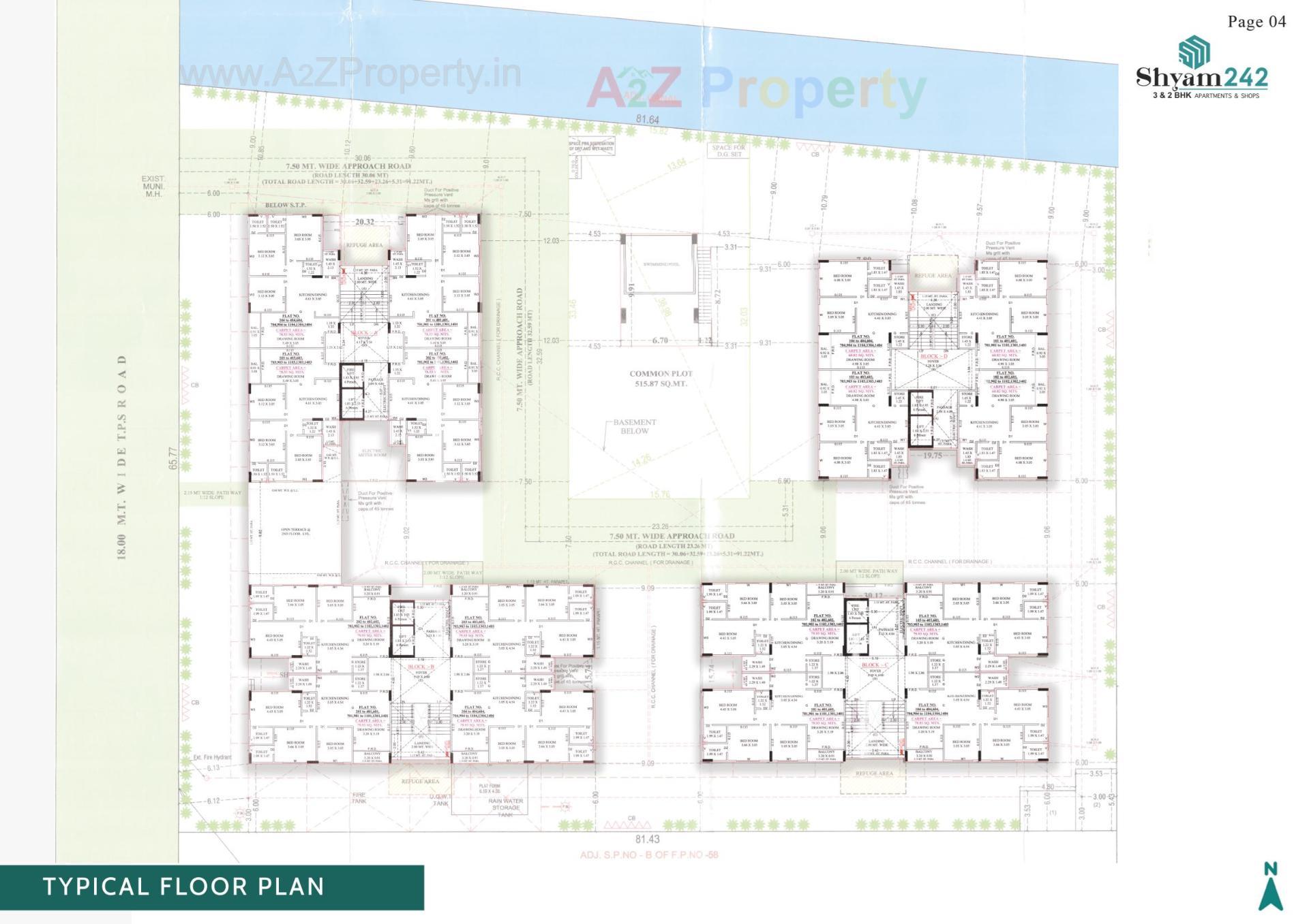 Layout of real estate project Shyam located at Laxmipura, Ahmedabad, Gujarat