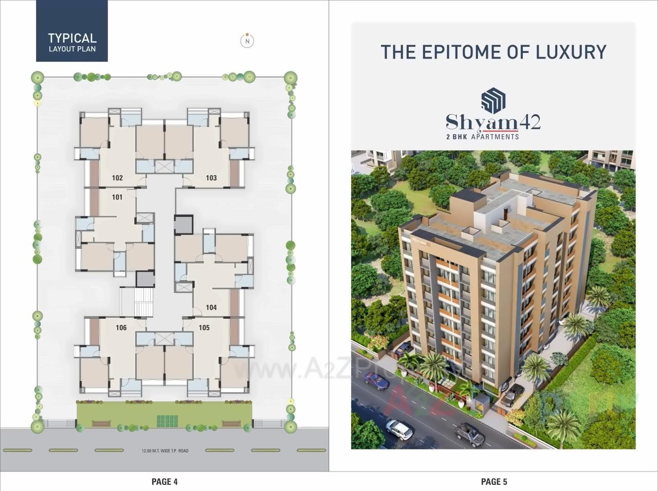 Layout of real estate project Shyam located at Laxmipura, Ahmedabad, Gujarat