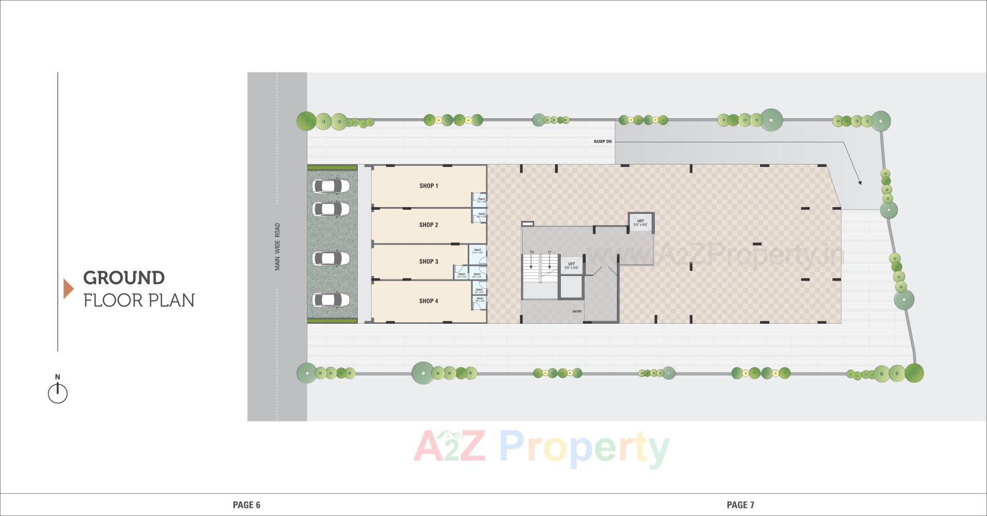Layout of real estate project Shyam located at Lambha, Ahmedabad, Gujarat