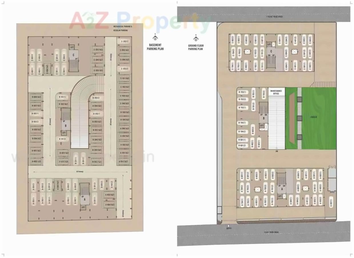 Layout of real estate project Shyam located at Motera, Ahmedabad, Gujarat