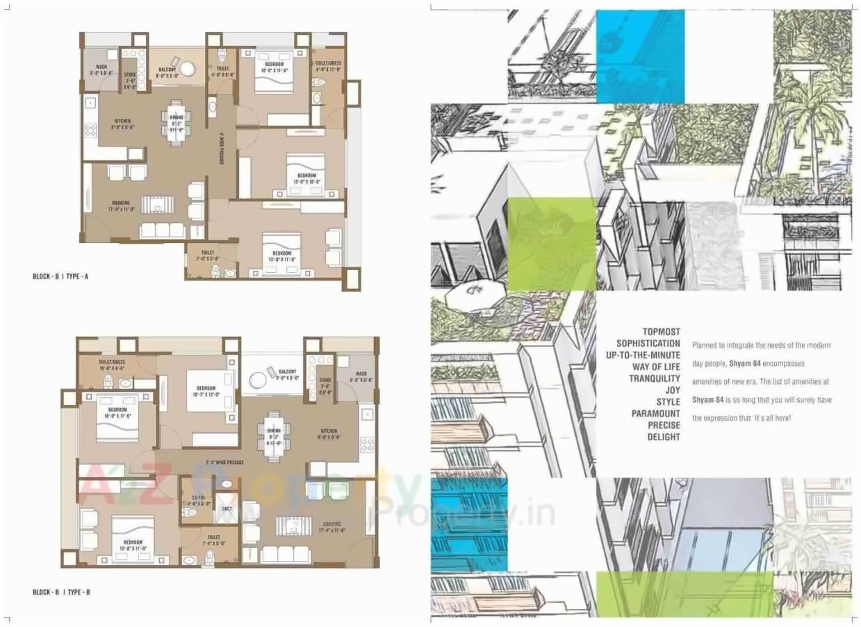Layout of real estate project Shyam located at Motera, Ahmedabad, Gujarat