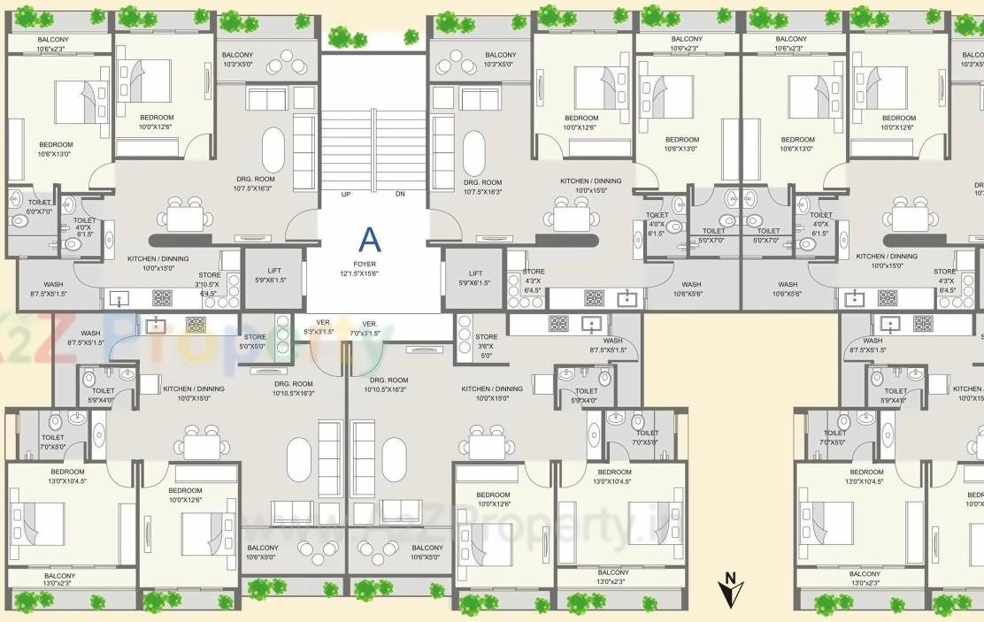 Layout of real estate project Shyam Avirahi located at Naroda, Ahmedabad, Gujarat