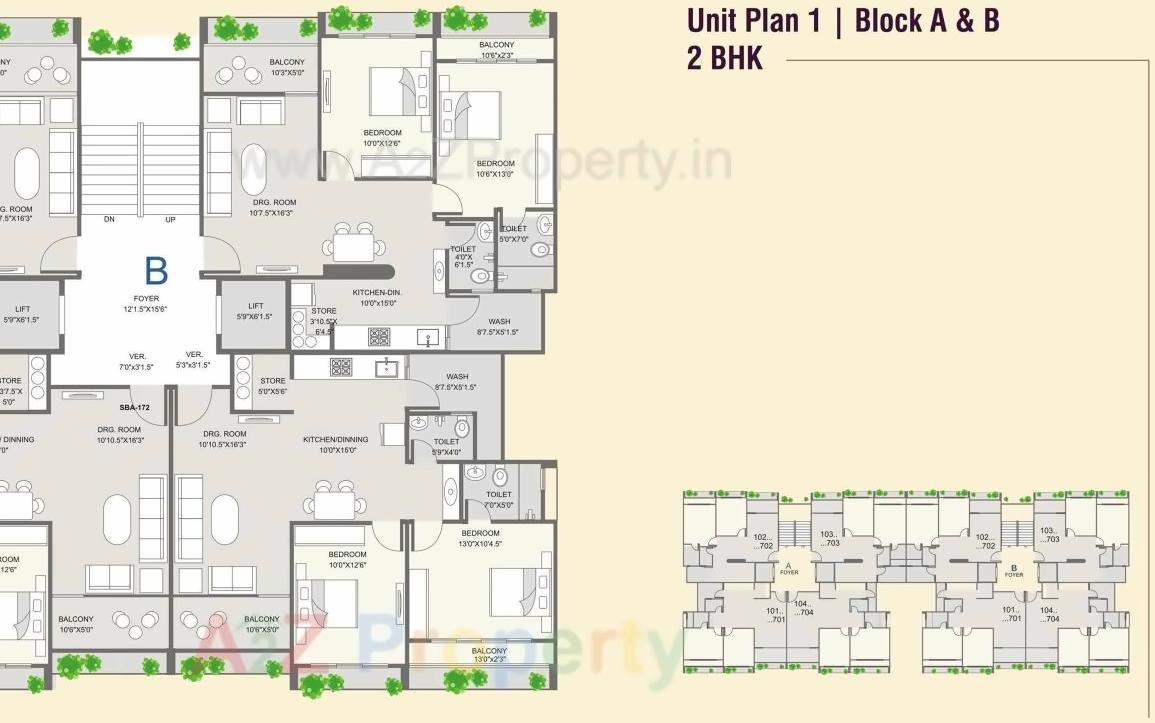 Layout of real estate project Shyam Avirahi located at Naroda, Ahmedabad, Gujarat