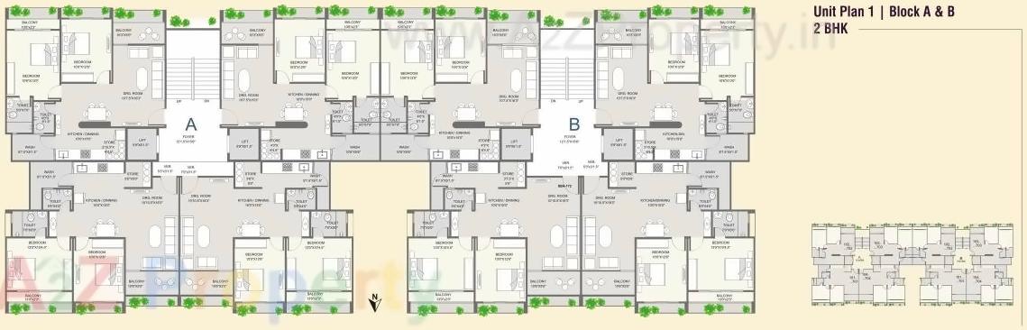 Layout of real estate project Shyam Avirahi located at Naroda, Ahmedabad, Gujarat